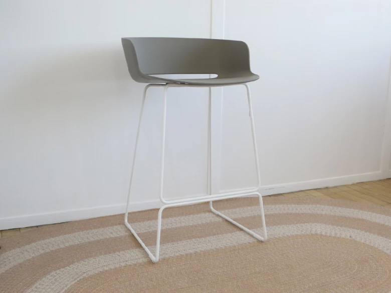 Tabouret Babila 2747 Pedrali - beige et blanc - seconde vie