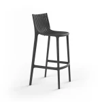 Tabouret Ibiza haut - noir - (lot de 4) - 4