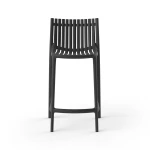 Tabouret Ibiza haut - noir - (lot de 4) - 1