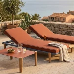 Table basse Fibra rectangle 79x59x30 - plateau terracotta - 3