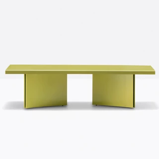 Table basse Estratto ETT2 rectangulaire - vert olive