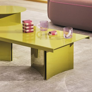 Table basse Estratto ETT2 rectangulaire - vert olive
