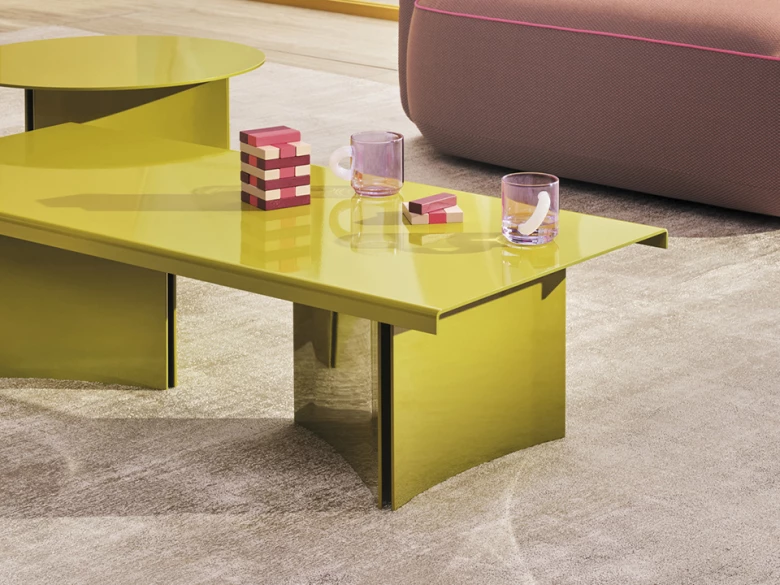 Table basse Estratto ETT2 rectangulaire - vert olive