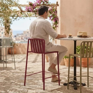 Tabouret Coney 3647 (lot de 2) - rouge
