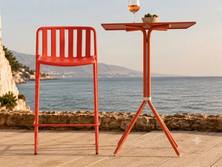 Tabouret Coney 3647 (lot de 2) - orange