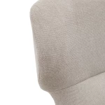 Fauteuil Belina - chenille beige / acier beige - 4