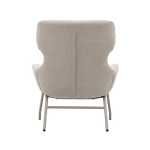 Fauteuil Belina - chenille beige / acier beige - 9
