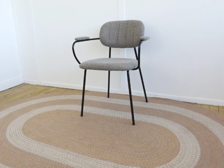 Kave Home - chaise Auxtina - chenille marron clair - seconde vie