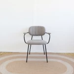 Kave Home - chaise Auxtina - chenille marron clair - seconde vie - 3