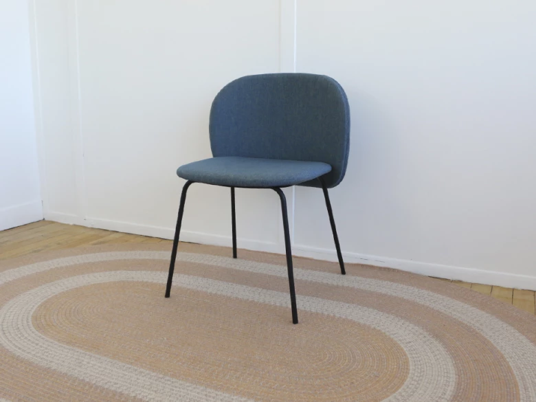 Chairs & More - chaise Chips M - bleu - seconde vie