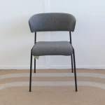 S·CAB - fauteuil Lisa avec accoudoirs - gris et noir - seconde vie - 3