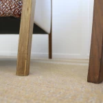 Porada - fauteuil Ara - tissu brique, cuir blanc cassé et noyer clair - seconde vie (Lot de 2) - 5
